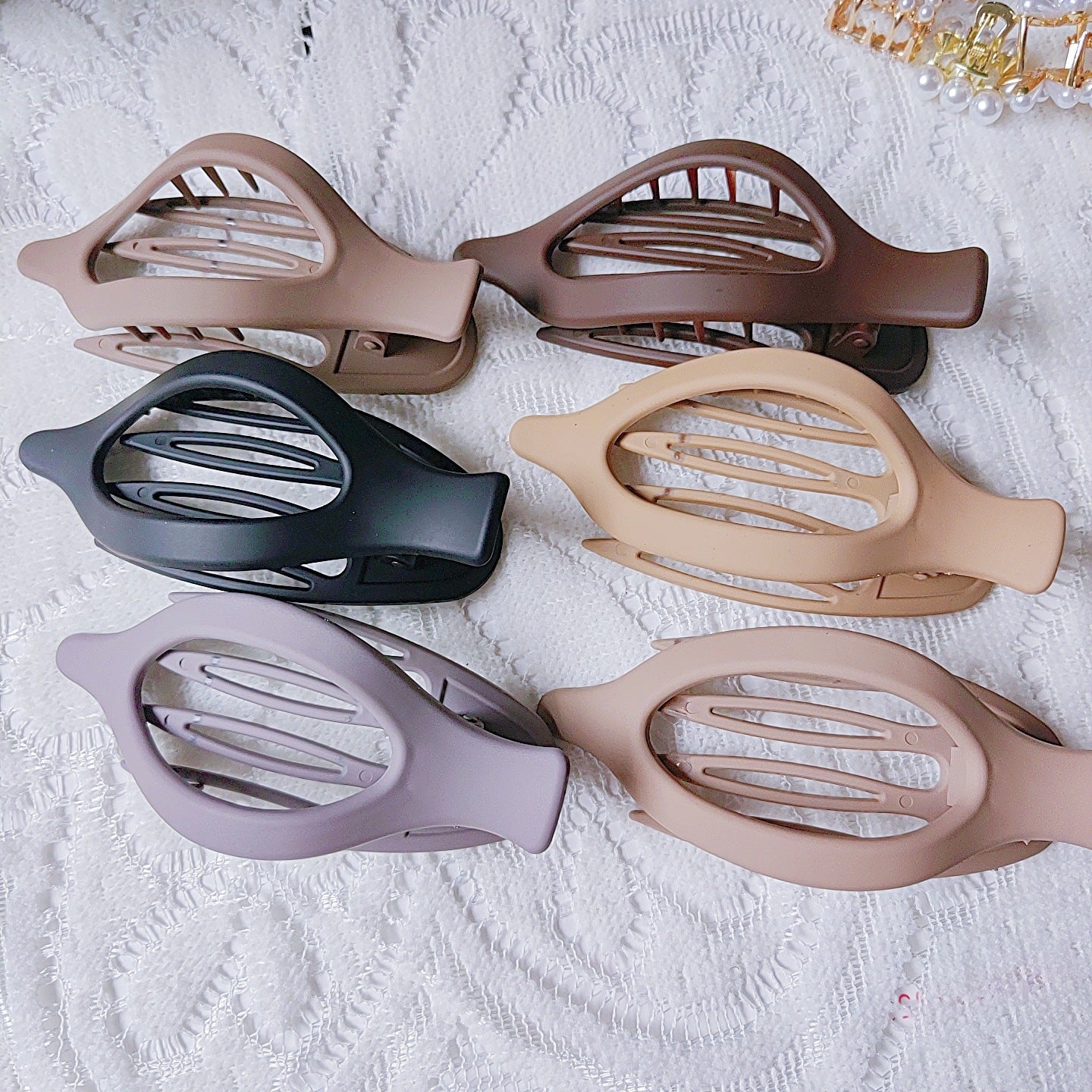 Women's Portable And Simple Plastic Frosted Grip