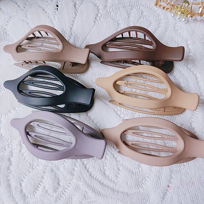 Women's Portable And Simple Plastic Frosted Grip